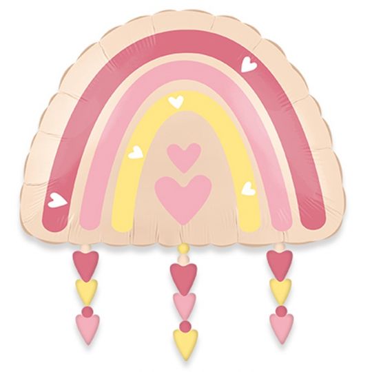 Радуга нюд бохо фигурный шар фольгированный с гелием