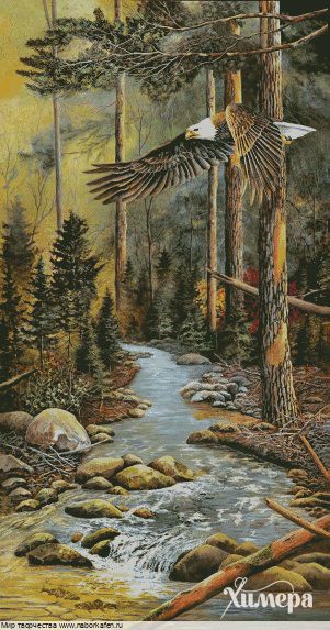 Набор для вышивания "Полет над горным ручьем"
