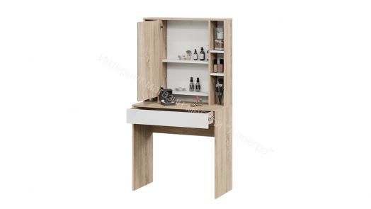 Стол туалетный «Салли» Дуб Сонома, Белый Ясень