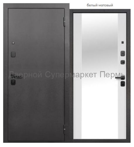 7 см Гарда зеркало серебро белый матовый
