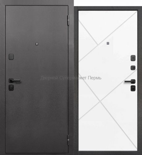 7 см Гарда серебро эмалит белый