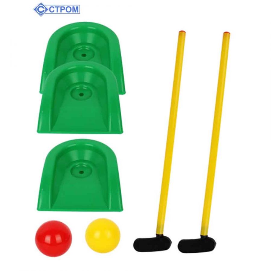 Игра «Мини - гольф» (клюшка 2шт.,лунка 3шт.,шар 2шт.)