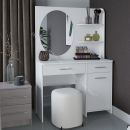 Стол туалетный «Эвита» Белый/Белый глянец