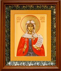 Икона Дария Римская в киоте с басмой Виноградная Лоза (UV-печать)(30297)