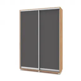 Роланд Р451 Шкаф-купе 2-х дв. (ш1500*г450*в2200мм) Золотой дуб/Графит