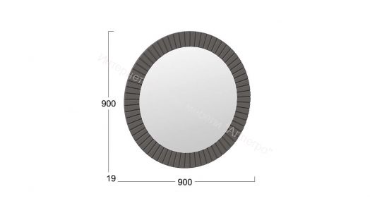 Зеркало навесное «Хилтон» Исп.2.2 - 402.001.000 Графит матовый