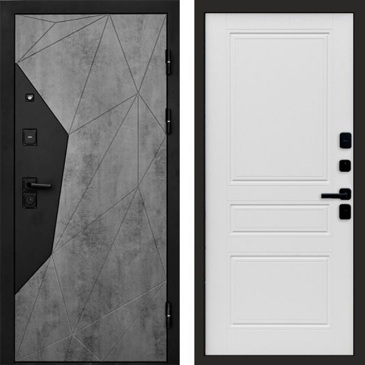 Входная дверь Termo-door Авангард Бетон - Классика Лиственница