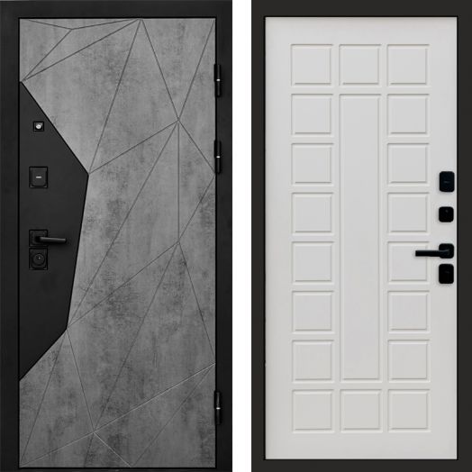 Входная дверь Termo-door Авангард Бетон - Престиж Бежевый матовый