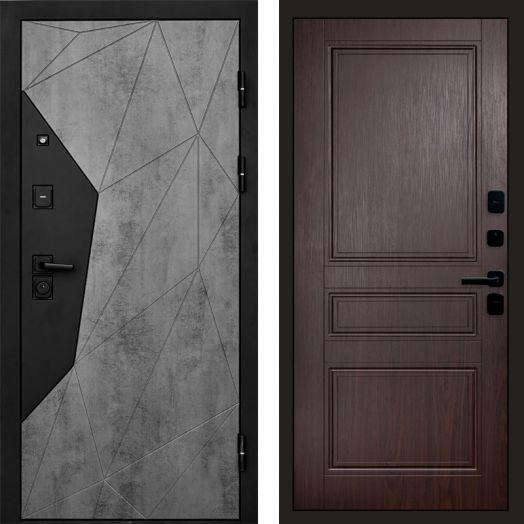 Входная дверь Termo-door Авангард Бетон - Класскика Венге