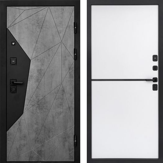 Входная дверь Termo-door Авангард Бетон - Нео White