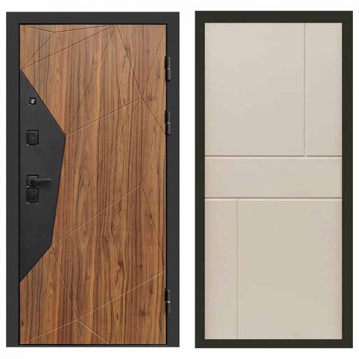 Входная дверь Termo-door Авангард Дуб каньон - Горизонт Слоновая кость