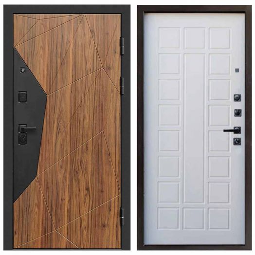 Входная дверь Termo-door Авангард Дуб каньон - Престиж Белое дерево