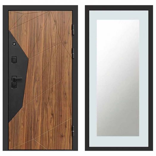 Входная дверь Termo-door Авангард Дуб каньон - Зеркало триумф Белый софт