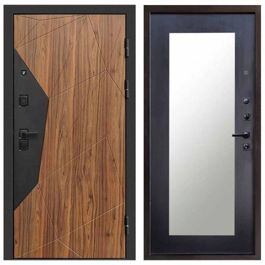 Входная дверь Termo-door Авангард Дуб каньон - Зеркало триумф Венге