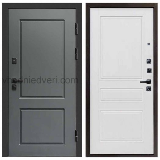Входная дверь Termo-door Верона Грей - Классика Белое дерево