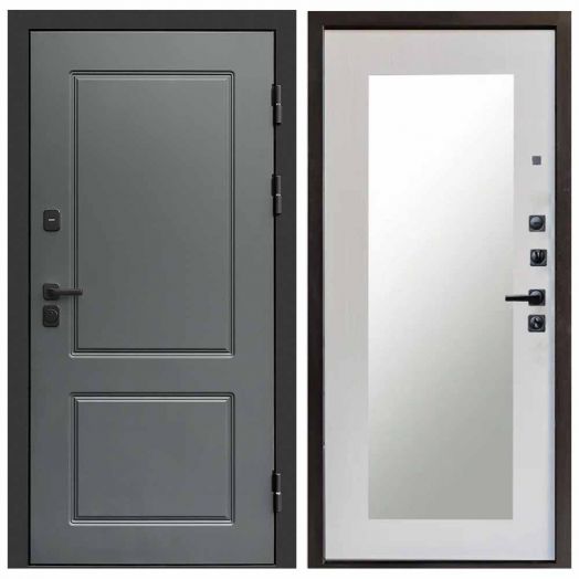 Входная дверь Termo-door Верона Грей - Зеркало триумф Лиственница