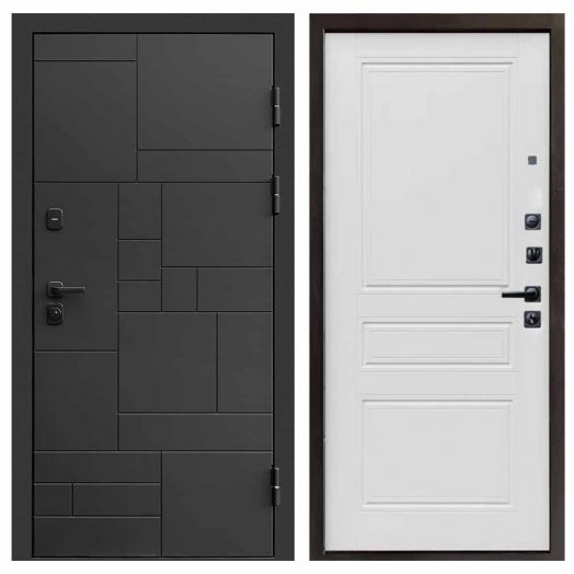 Входная дверь Termo-door Квадро Black - Классика Лиственница