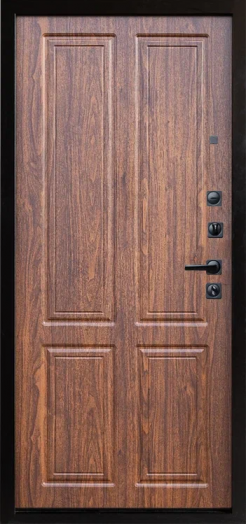 Входная дверь Termo-door Квадро Black - Орех стандарт