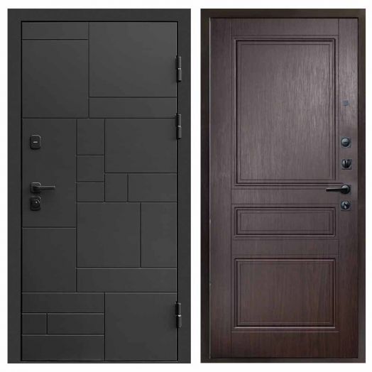 Входная дверь Termo-door Квадро Black - Класскика Венге