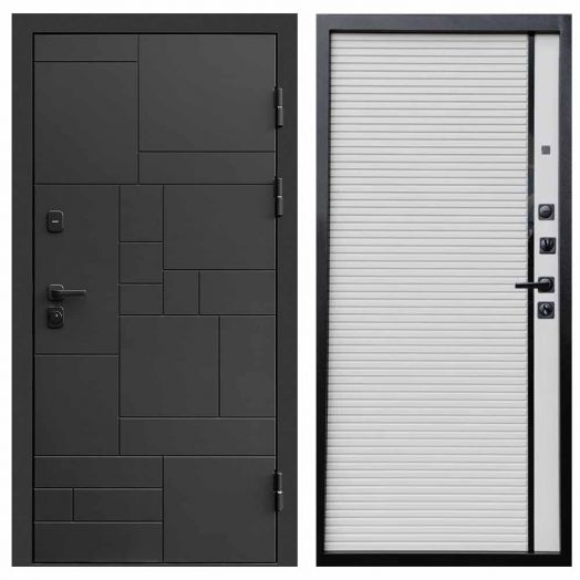 Входная дверь Termo-door Квадро Black - Porte white