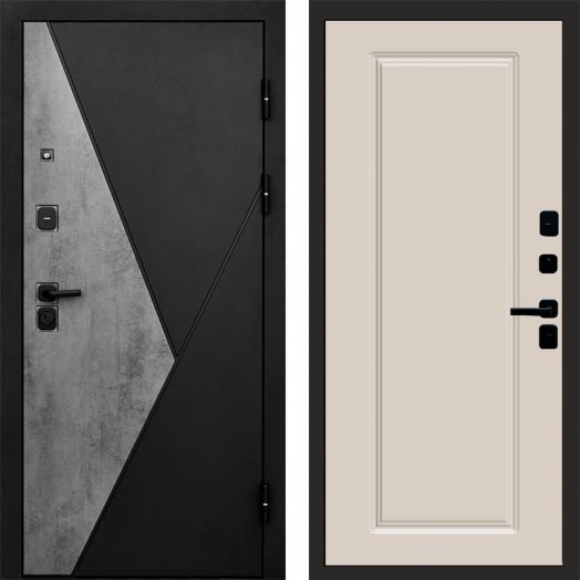 Входная дверь Termo-door Матрикс Бетон - Гранд Слоновая кость
