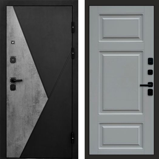 Входная дверь Termo-door Матрикс Бетон - Лион Грей софт