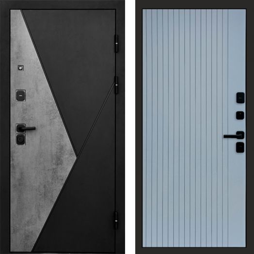 Входная дверь Termo-door Матрикс Бетон - FLAT Грей софт