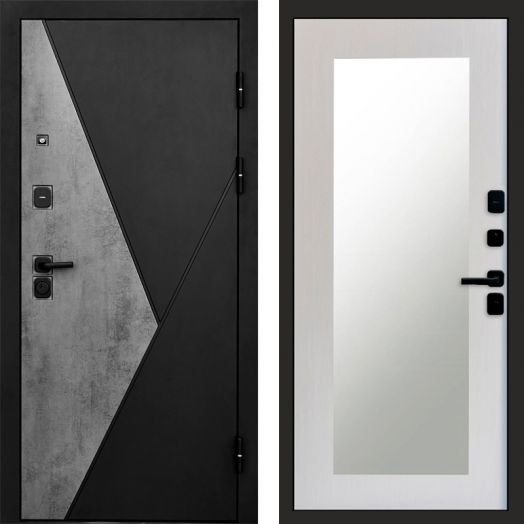 Входная дверь Termo-door Матрикс Бетон - Зеркало триумф Лиственница