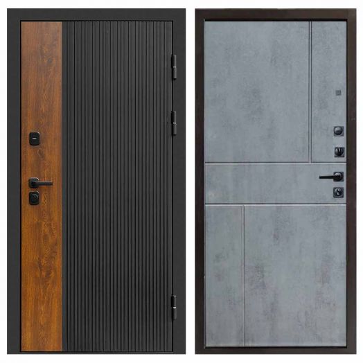 Входная дверь Termo-door Престиж - Горизонт Бетон темный