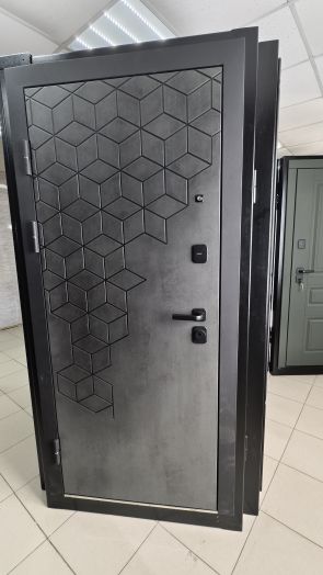Входная дверь Termo-door Спейс Бетон патина - Классик Белый софт