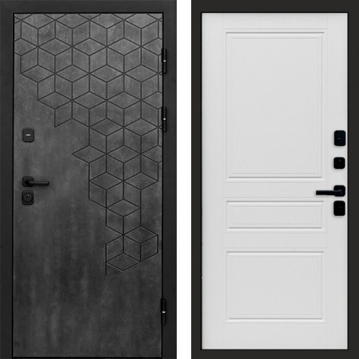 Входная дверь Termo-door Спейс Бетон патина - Классика Лиственница