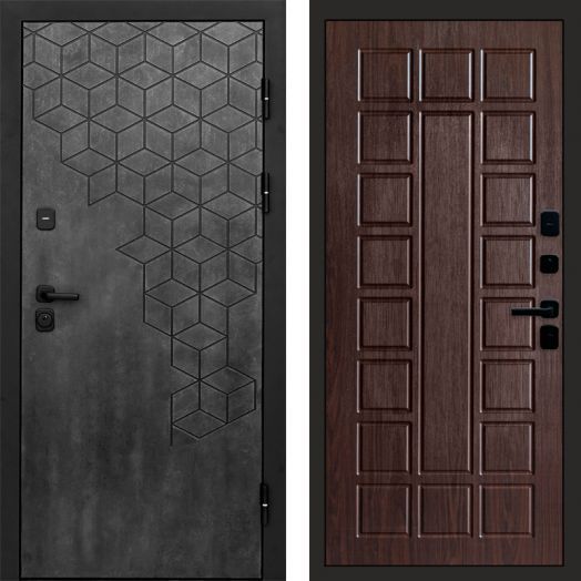 Входная дверь Termo-door Спейс Бетон патина - Престиж Венге