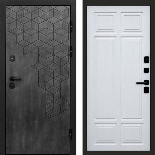 Входная дверь Termo-door Спейс Бетон патина - Лиственница премиум