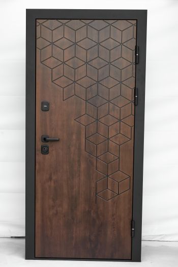 Входная дверь Termo-door Спейс Дуб патина - Лучи Белый