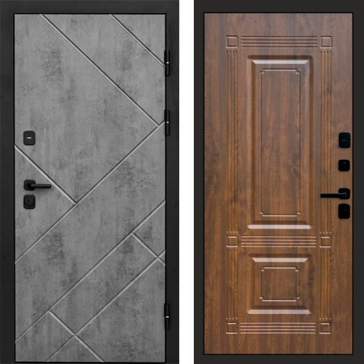 Входная дверь Termo-door Стоун Бетон - Мадрид Дуб