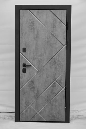 Входная дверь Termo-door Стоун Бетон - Престиж Белое дерево
