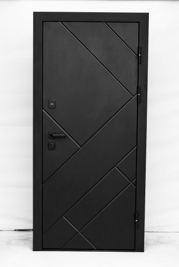 Входная дверь Termo-door Стоун Black - FLAT Дуб