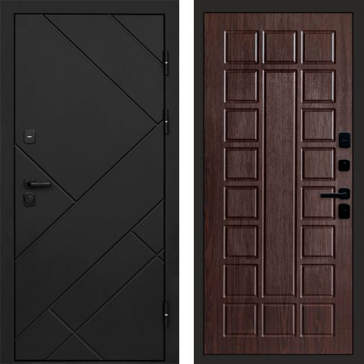 Входная дверь Termo-door Стоун Black - Престиж Венге