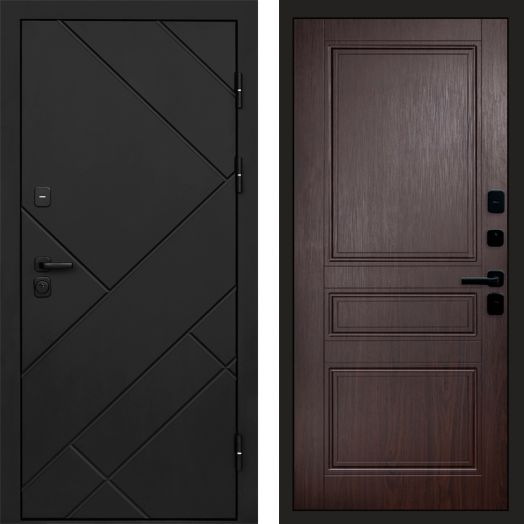 Входная дверь Termo-door Стоун Black - Класскика Венге