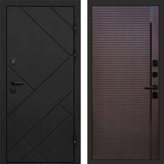 Входная дверь Termo-door Стоун Black - Porte Шоколад