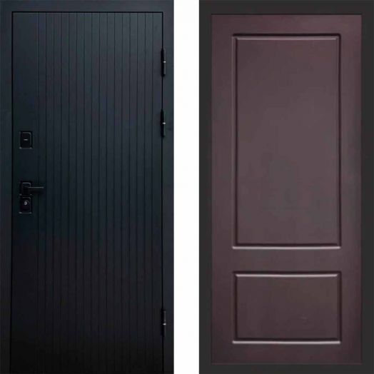 Входная дверь Termo-door Твист Black style - Марсель Шоколад
