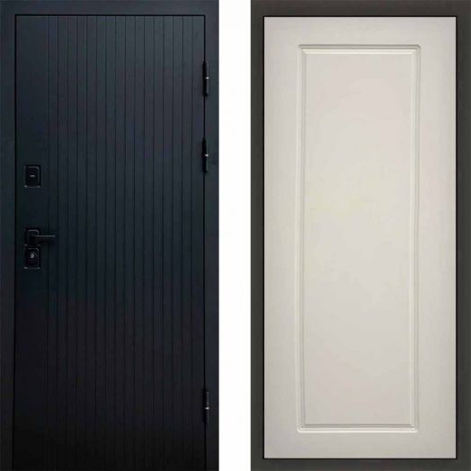 Входная дверь Termo-door Твист Black style - Гранд Слоновая кость