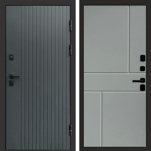 Входная дверь Termo-door Твист Грей style - Горизонт Грей софт
