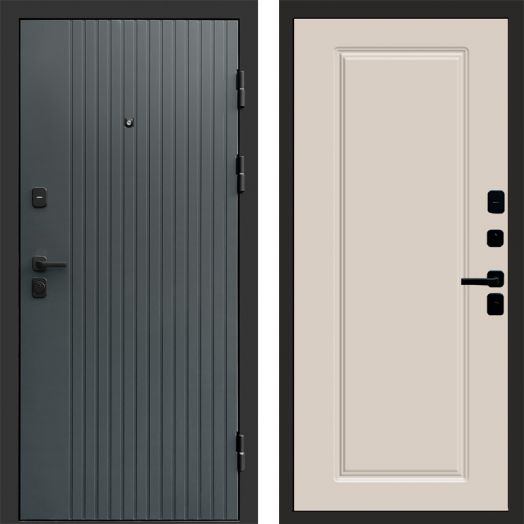 Входная дверь Termo-door Твист Грей style - Гранд Слоновая кость