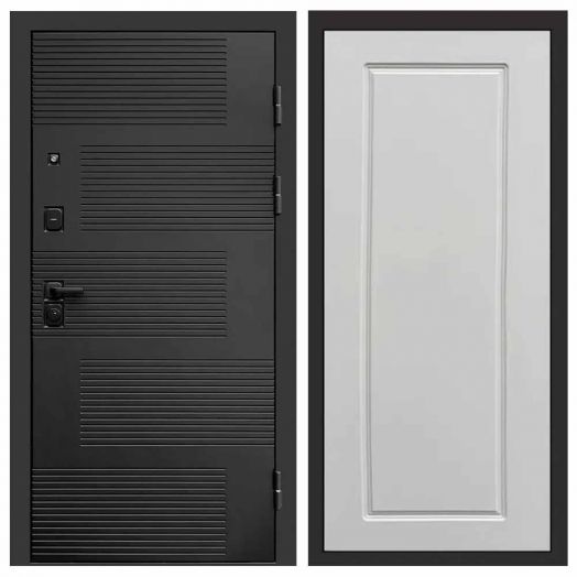 Входная дверь Termo-door Фаворит Black - Гранд Слоновая кость