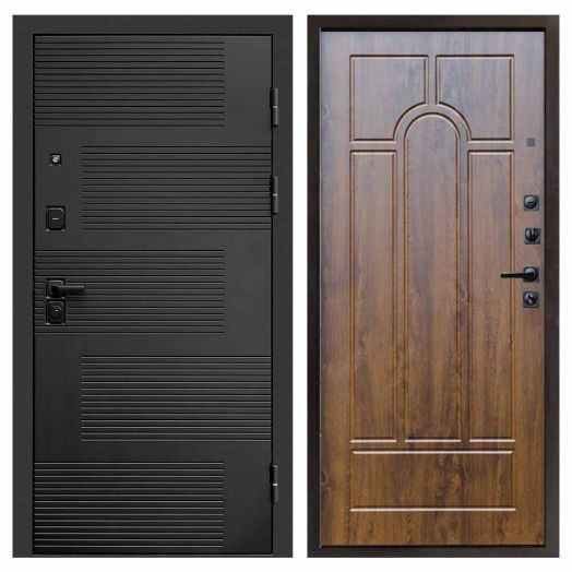 Входная дверь Termo-door Фаворит Black - Арка Дуб