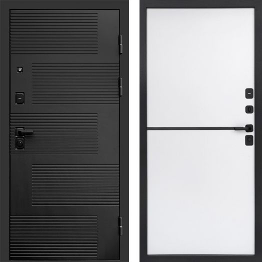 Входная дверь Termo-door Фаворит Black - Нео White