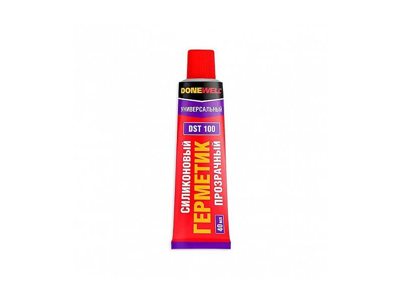 Герметик силикон универсальный прозрачный 40мл DoneWell