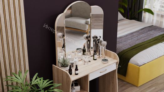 Туалетный столик "София" Т1 Дуб Сонома/Белый