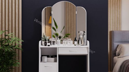 Туалетный столик "София" Т1 (Белый/Белый)